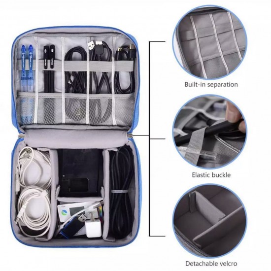 Travel Storage Bag Organiser for Electronics Accessories